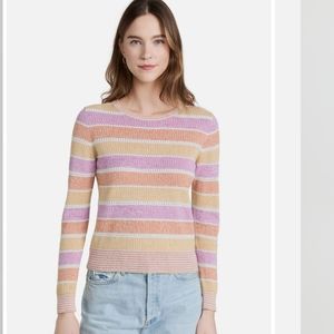 Veronica Beard - Raimi Color-Blocked Pullover Sweater - Pastel Multi XS